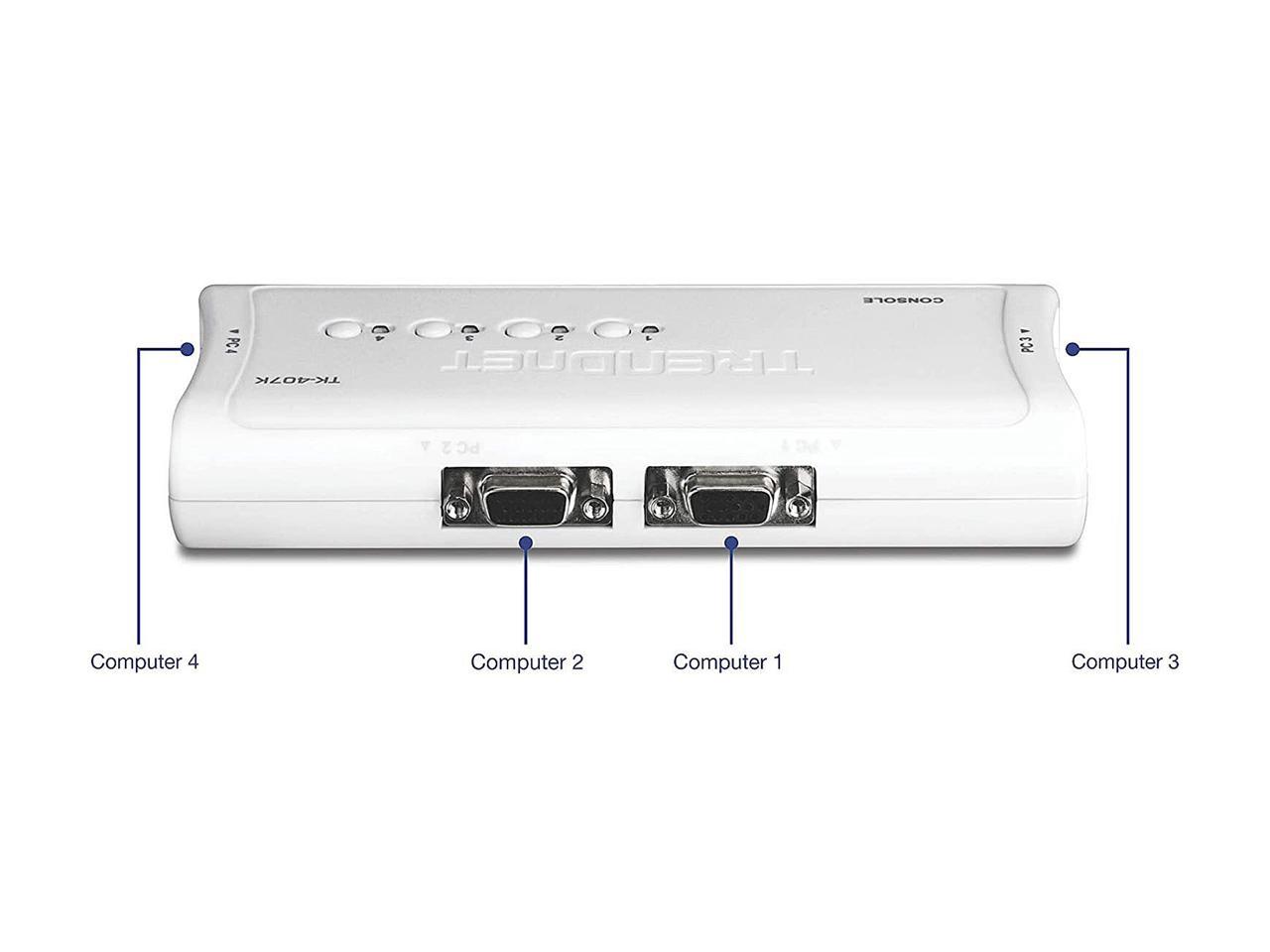 TRENDnet TK-407K 4-Port KVM Switch Kit (Version v1.3R)