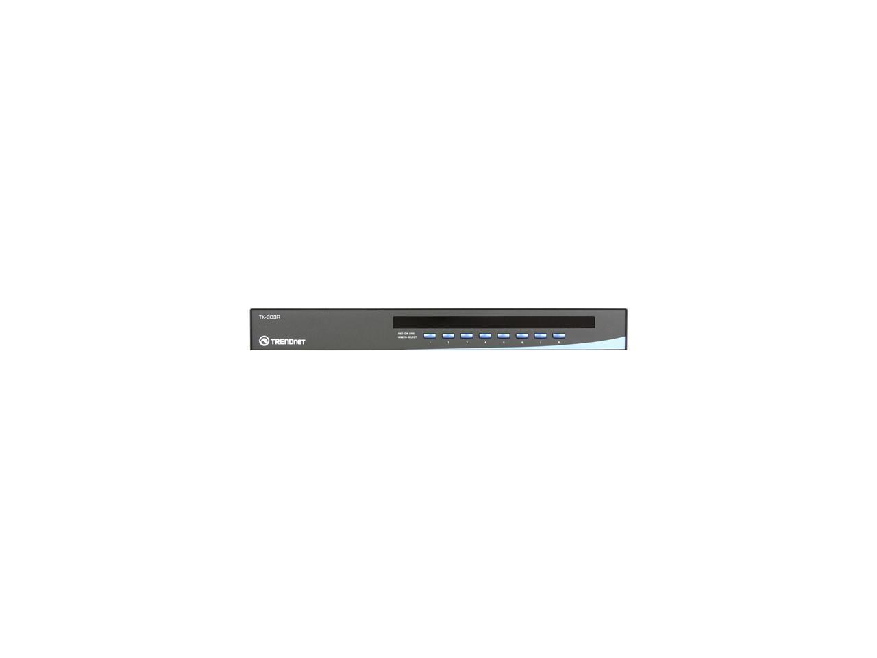 TRENDnet TK-803R 8-Port USB+PS/2 Rack Mount KVM Switch
