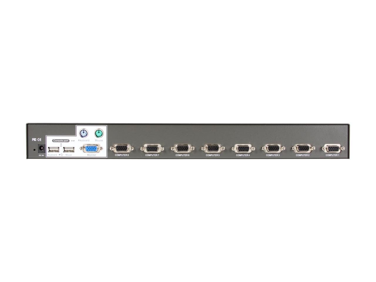TRENDnet TK-803R 8-Port USB+PS/2 Rack Mount KVM Switch