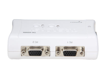 TRENDnet TK-209K 2-Port USB KVM Switch Kit w/ Audio (Includes 2x KVM Cables)