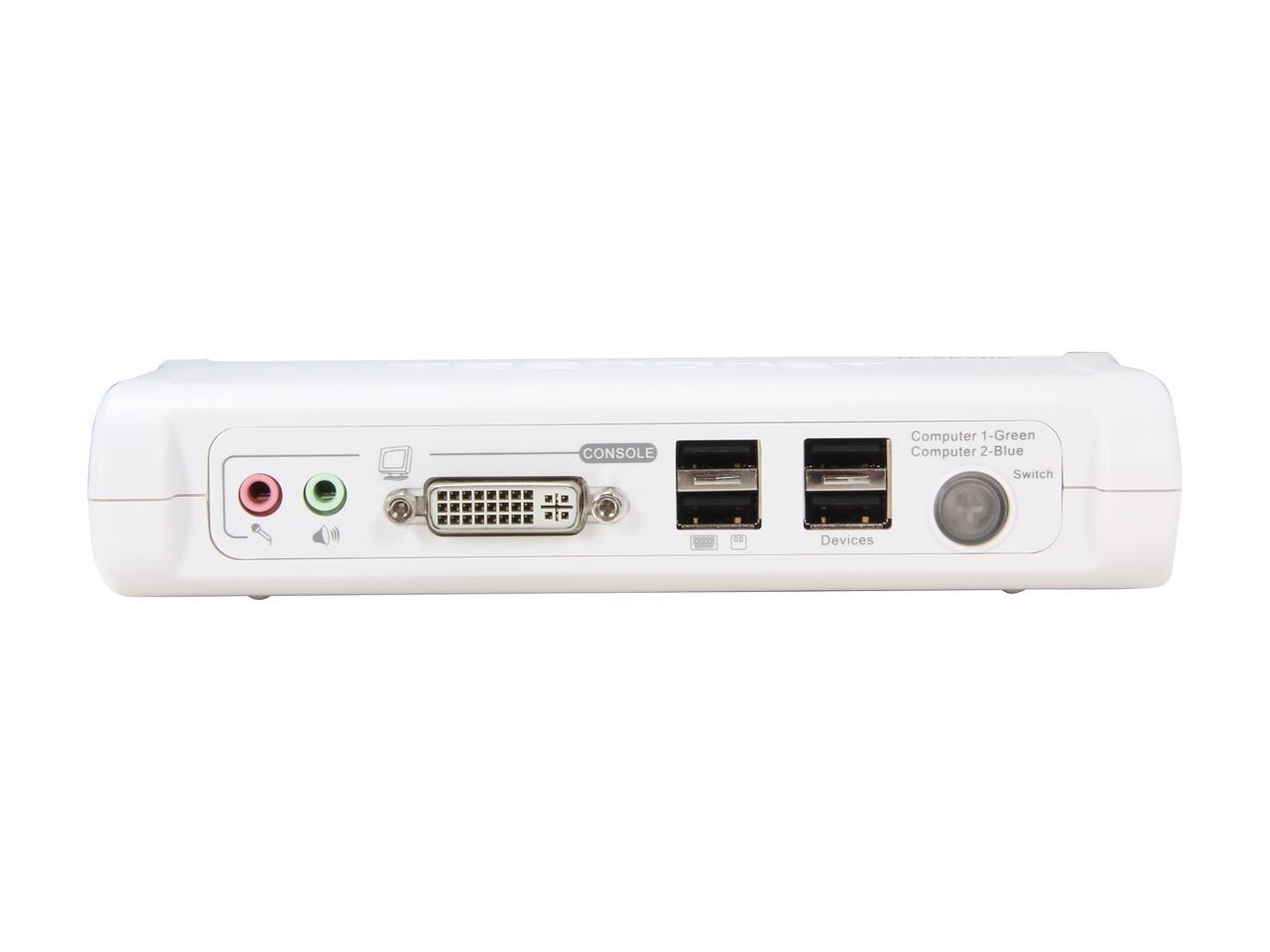 TRENDnet TK-204UK 2-Port DVI USB KVM Switch with Audio Kit