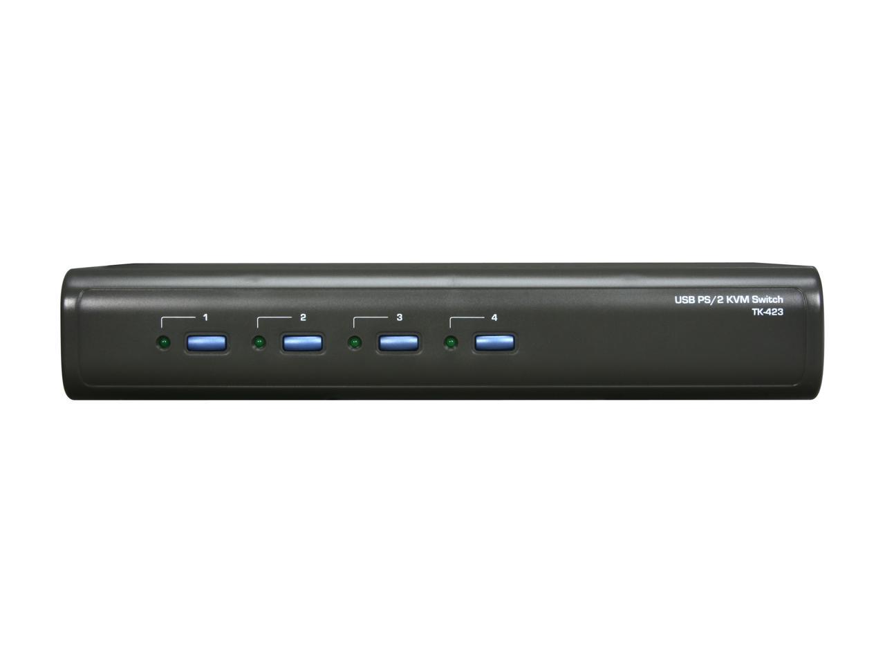 TRENDnet TK-423K 4-Port USB PS/2 Audio KVM Switch Kit