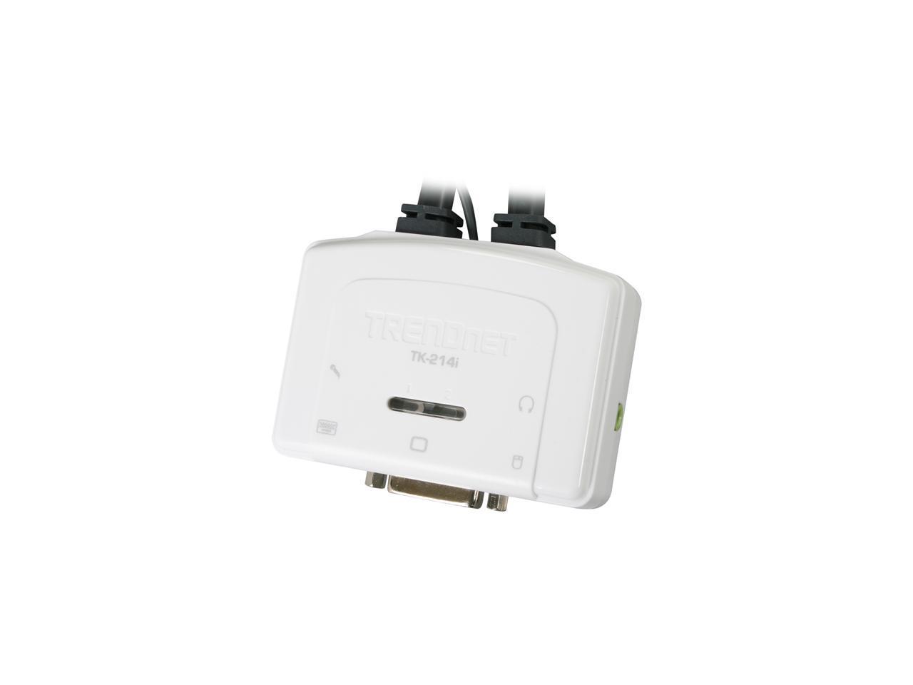 TRENDnet TK-214I 2-Port DVI USB KVM Switch Kit with Audio