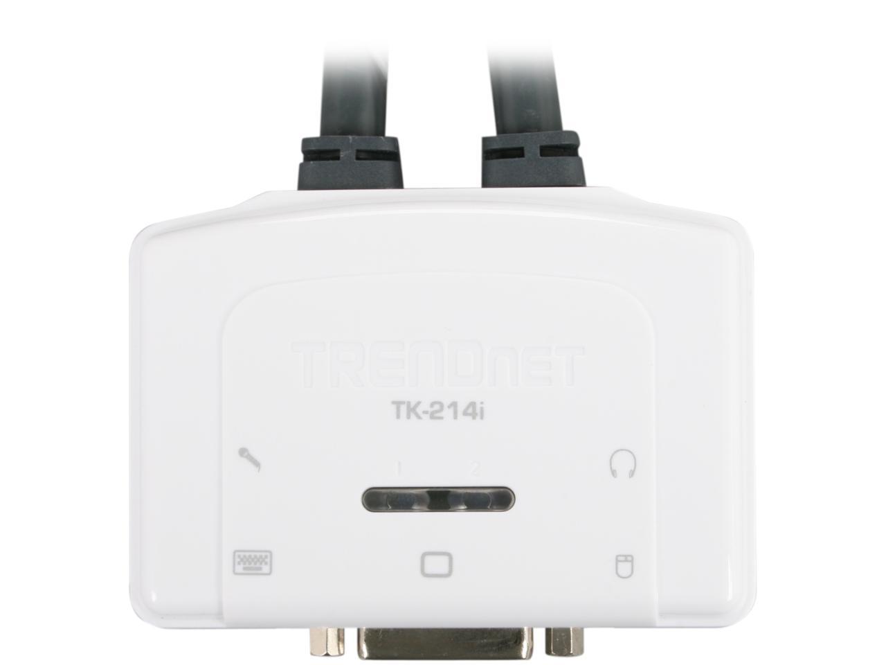 TRENDnet TK-214I 2-Port DVI USB KVM Switch Kit with Audio