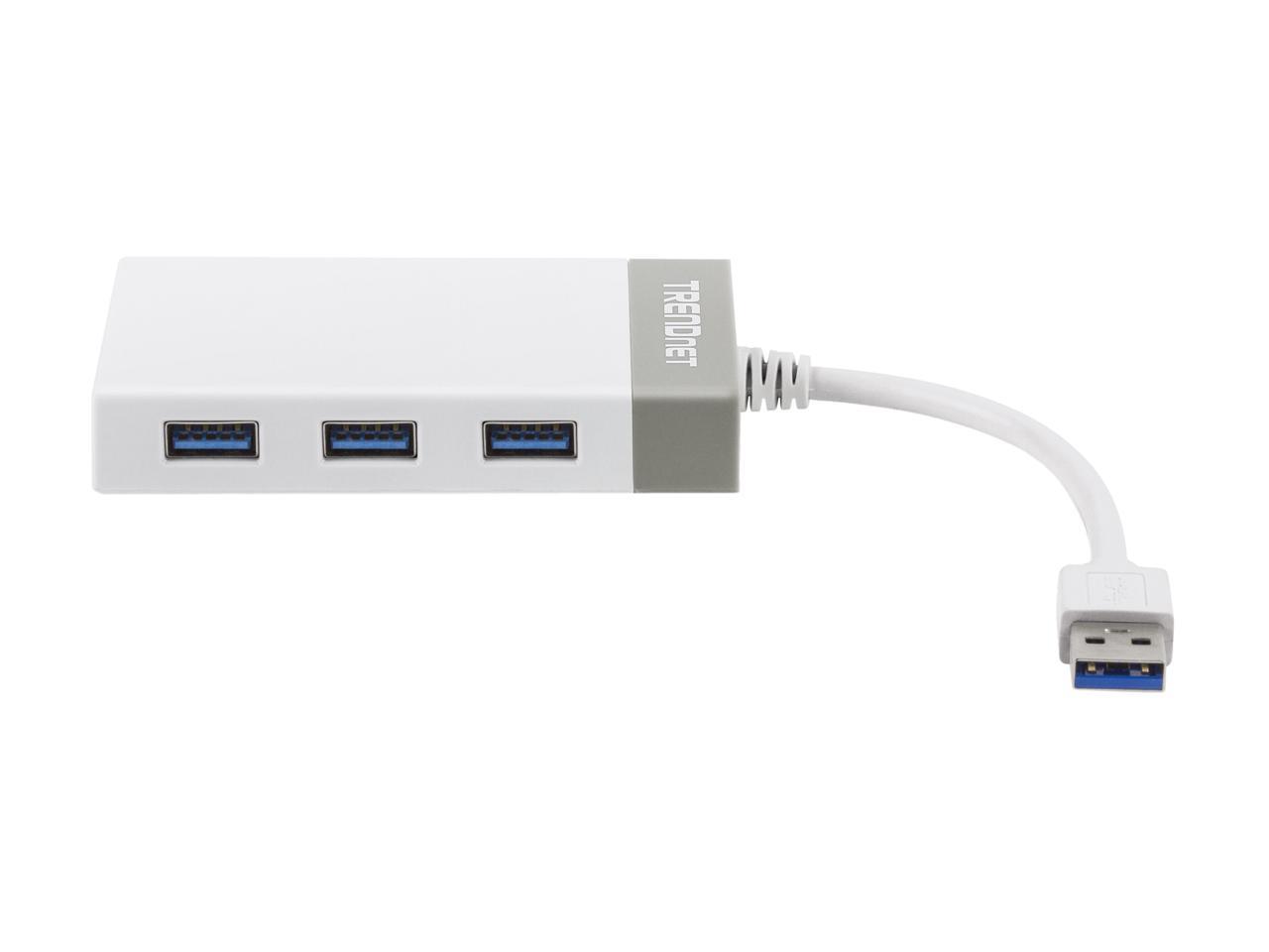 TRENDnet USB 3.0 to Gigabit Adapter + USB Hub, TU3-ETGH3 (Version v2.0R)