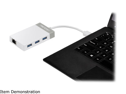TRENDnet USB 3.0 to Gigabit Adapter + USB Hub, TU3-ETGH3 (Version v2.0R)