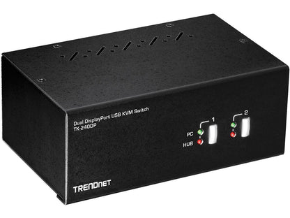 TRENDnet TK-240DP 2-Port Dual Monitor DisplayPort KVM Switch