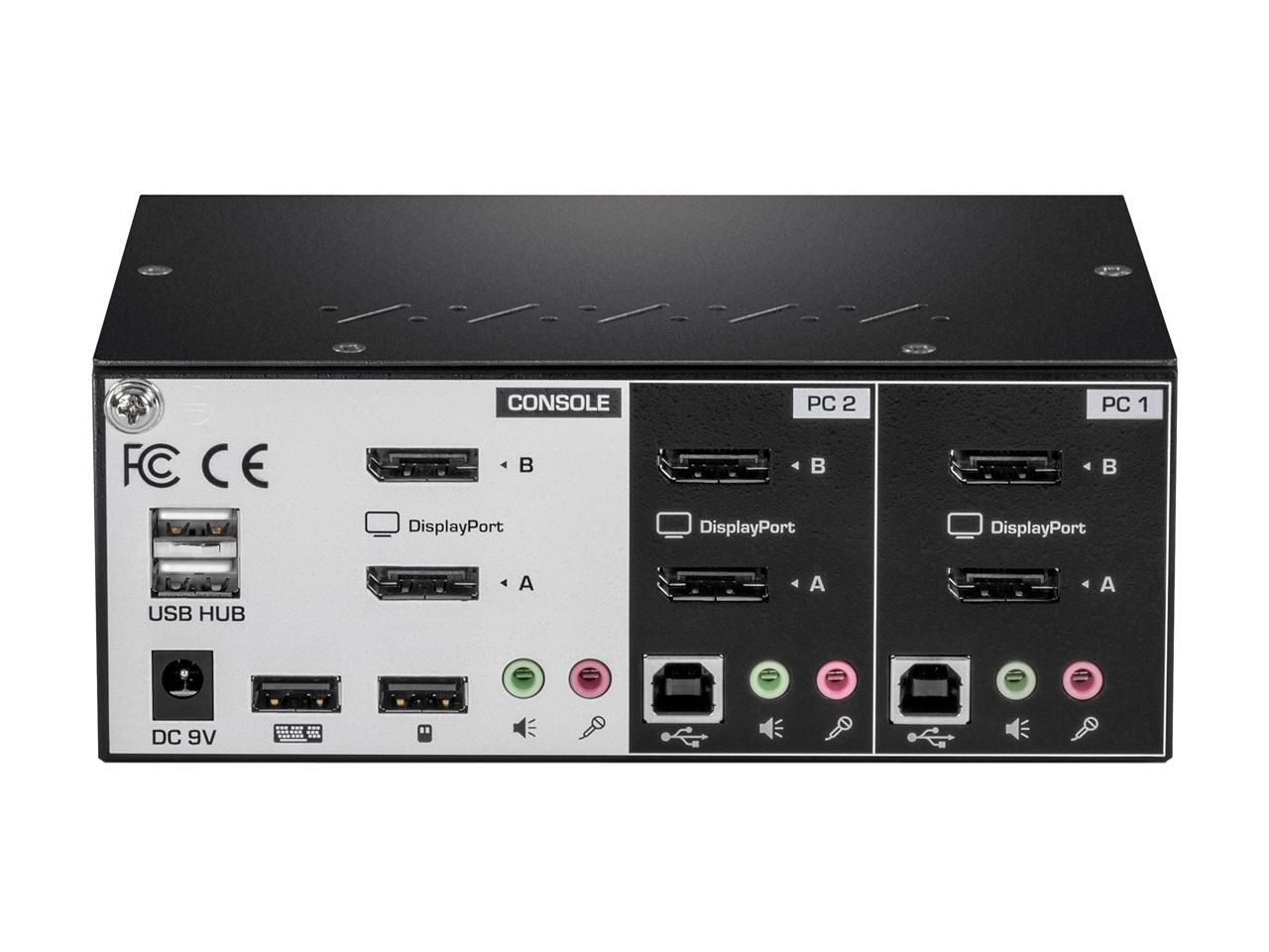 TRENDnet TK-240DP 2-Port Dual Monitor DisplayPort KVM Switch