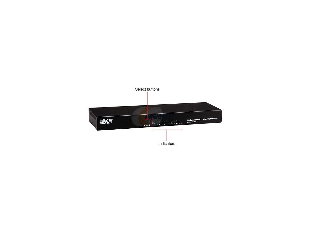 Tripp Lite 16-Port Cat5 KVM Switch 1U Rack-Mount (B072-016-1)