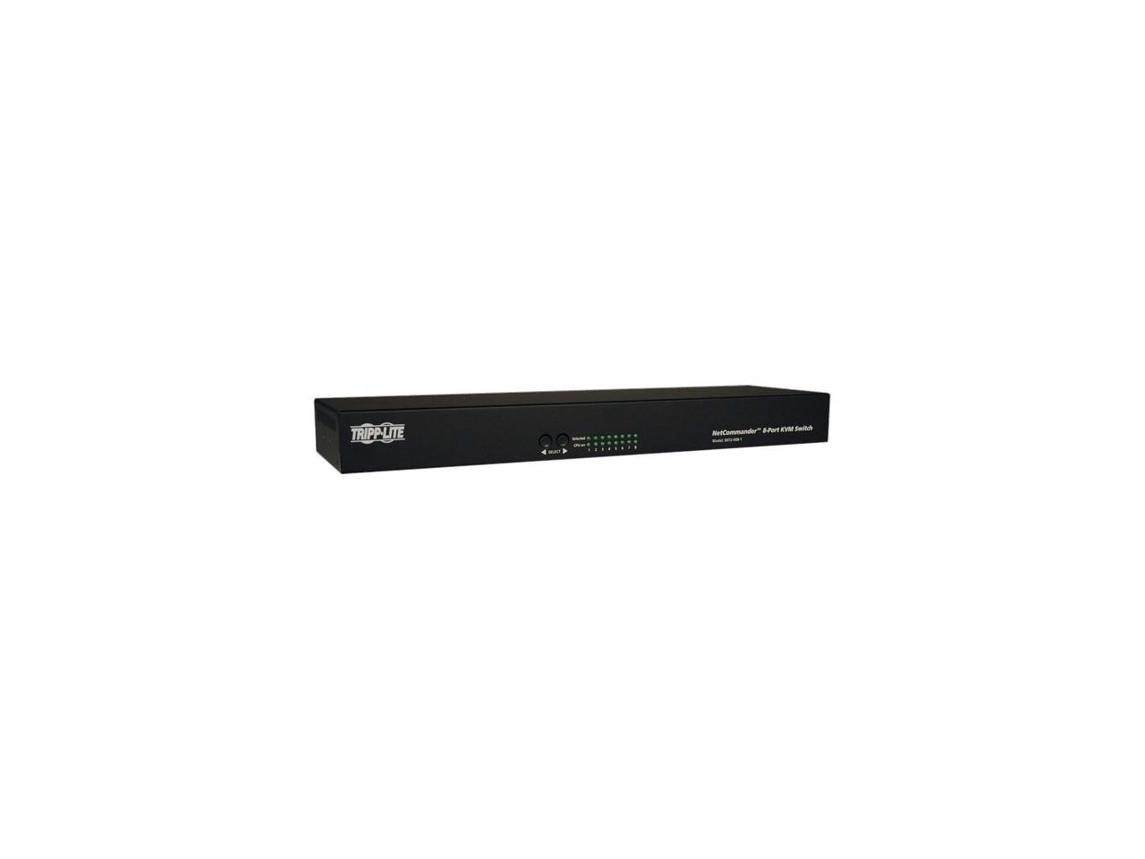 TRIPP LITE B072-008-1 8-Port NetCommander 1U Rackmount Cat5 KVM Switch