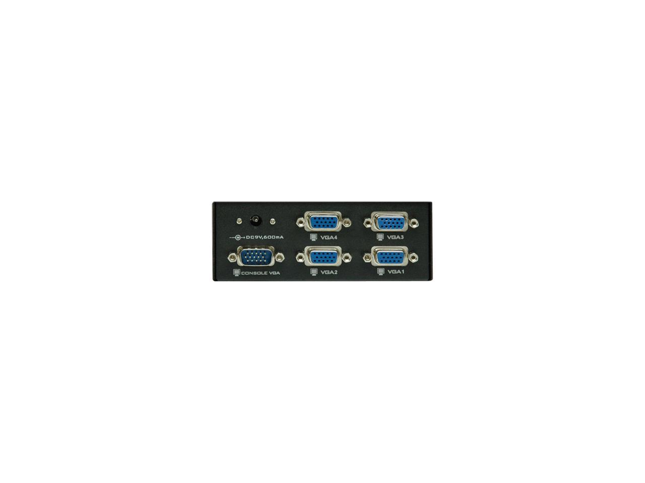 Tripp Lite VGA/SVGA 350MHz Video Splitter - 4 Port (HD15 M/4xF) B114-004-R B114-004-R
