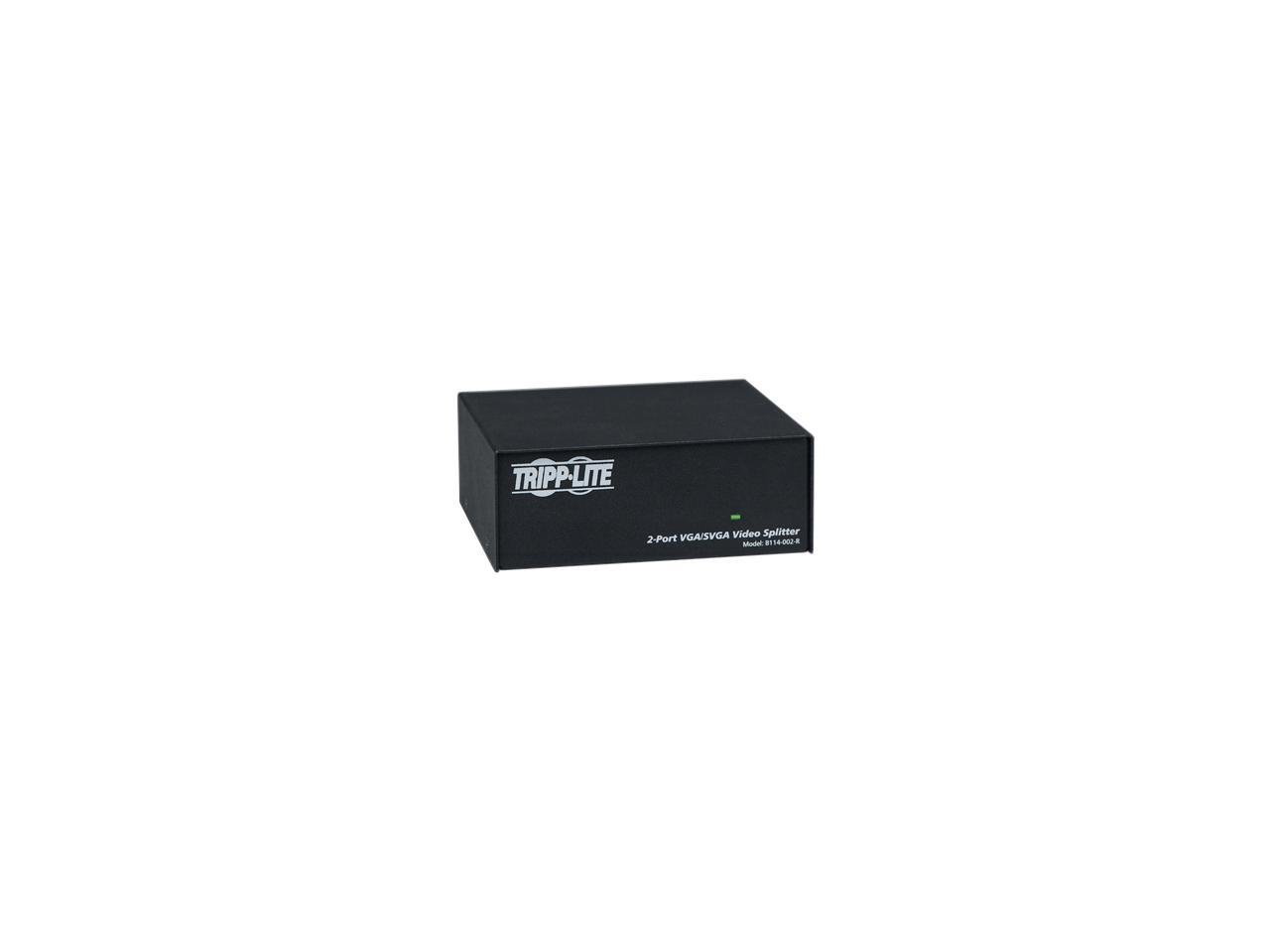 Tripp Lite VGA/SVGA 350MHz Video Splitter - 2 Port (HD15 M/2xF) B114-002-R B114-002-R