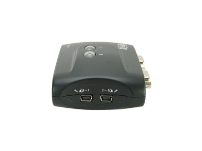 TRIPP LITE B004-VUA2-K-R 2-Port Compact USB KVM Switch w/Audio and Cable