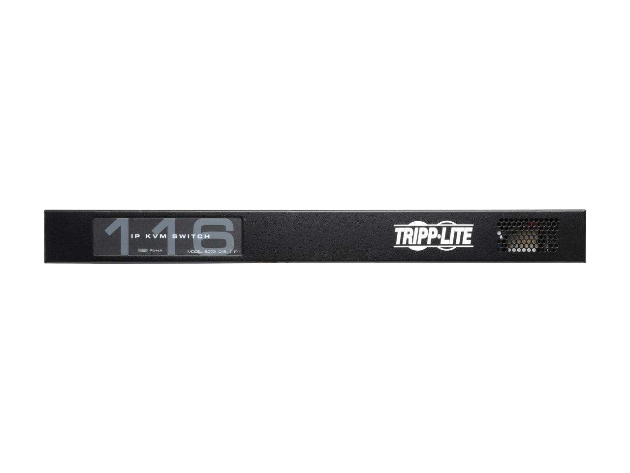 TRIPP LITE B072-016-1-IP 16-Port NetCommander 1U Rackmount Cat5 KVM over IP Switch