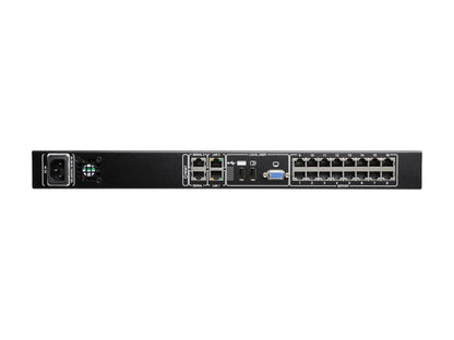 TRIPP LITE B072-016-1-IP 16-Port NetCommander 1U Rackmount Cat5 KVM over IP Switch