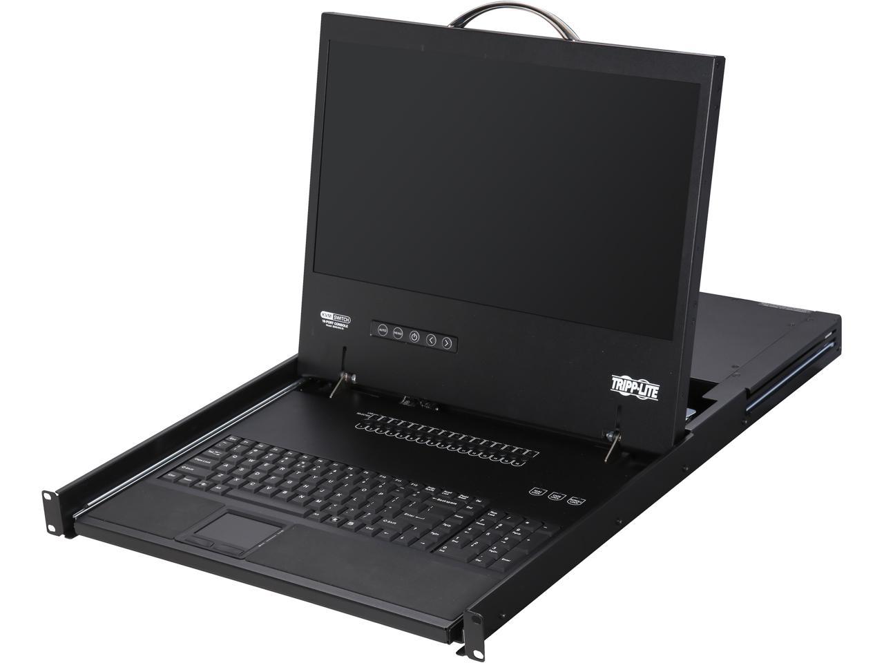 Tripp Lite 16-Port 1U Rack-Mount Console KVM Switch with 19-in. LCD, PS/2 or USB, VGA, TAA (B040-016-19)