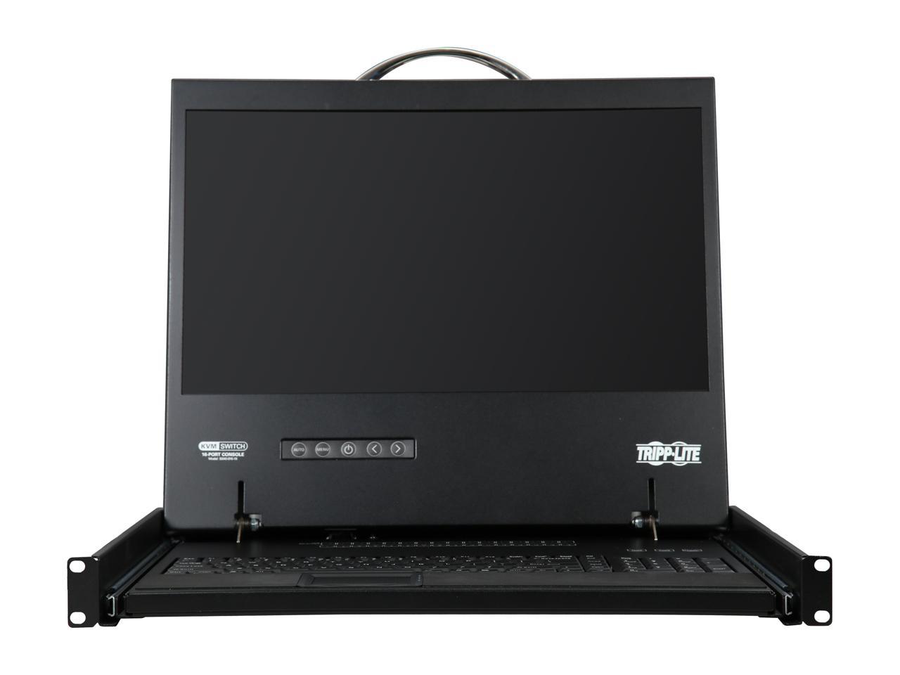 Tripp Lite 16-Port 1U Rack-Mount Console KVM Switch with 19-in. LCD, PS/2 or USB, VGA, TAA (B040-016-19)