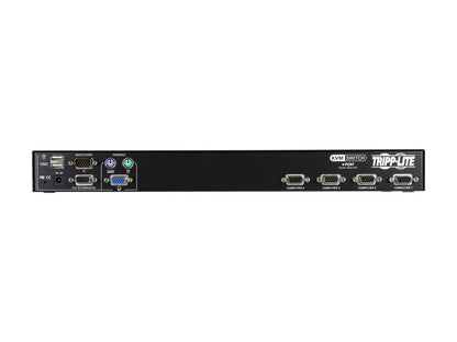 Tripp Lite 4-Port 1U Rack-Mount USB/PS2 KVM Switch with On-Screen Display (B042-004)