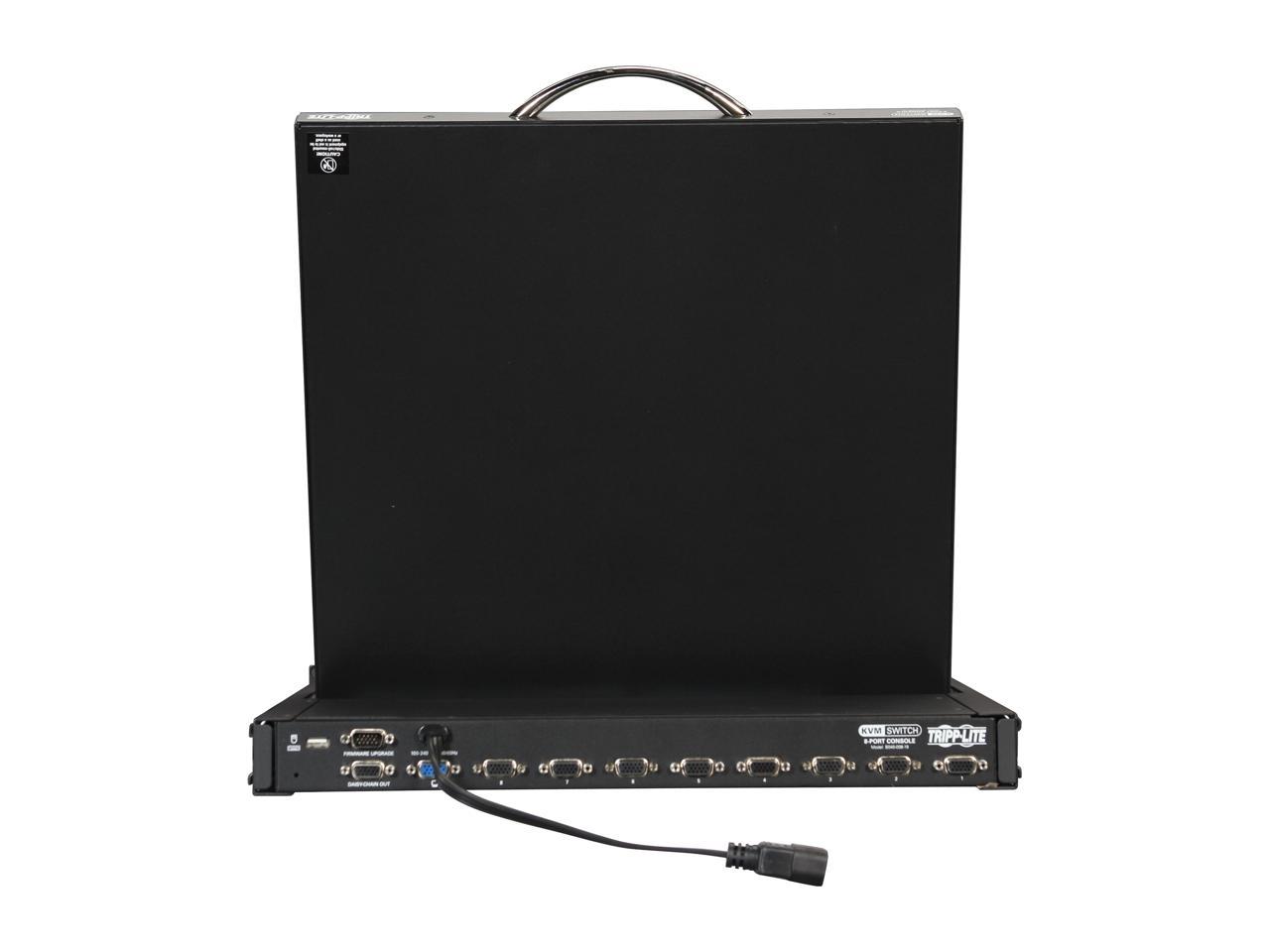 Tripp Lite Rack Mount Console KVM Switch, NetController 8-Port 1U KVM Console, 19 in. LCD Display Monitor (B040-008-19)