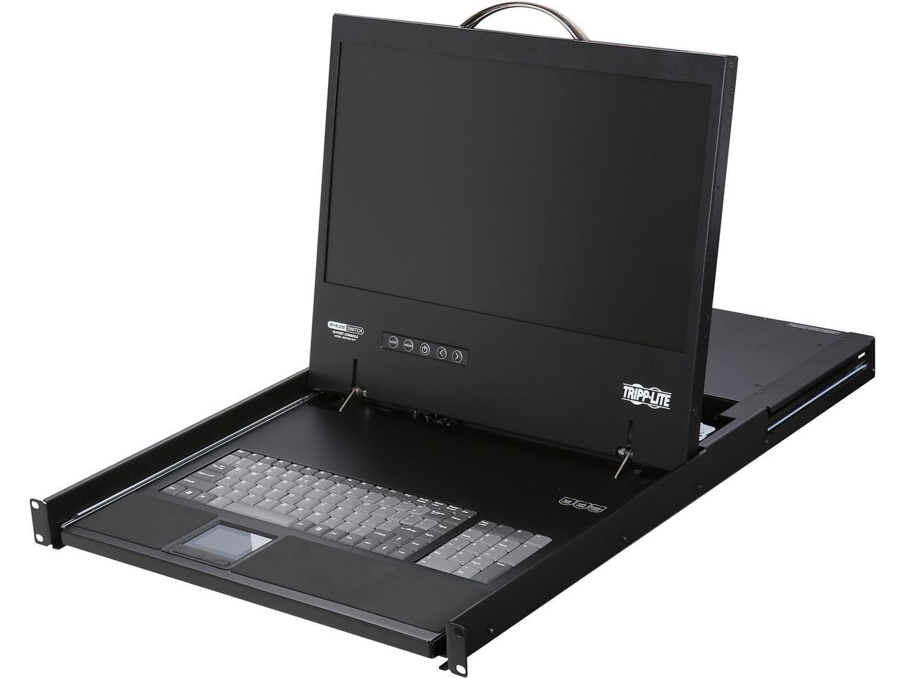 Tripp Lite 16-Port Cat5 1U Rack-Mount 1+1 User Console KVM Switch with 19-in. LCD and IP Remote Access (B070-016-19-IP)