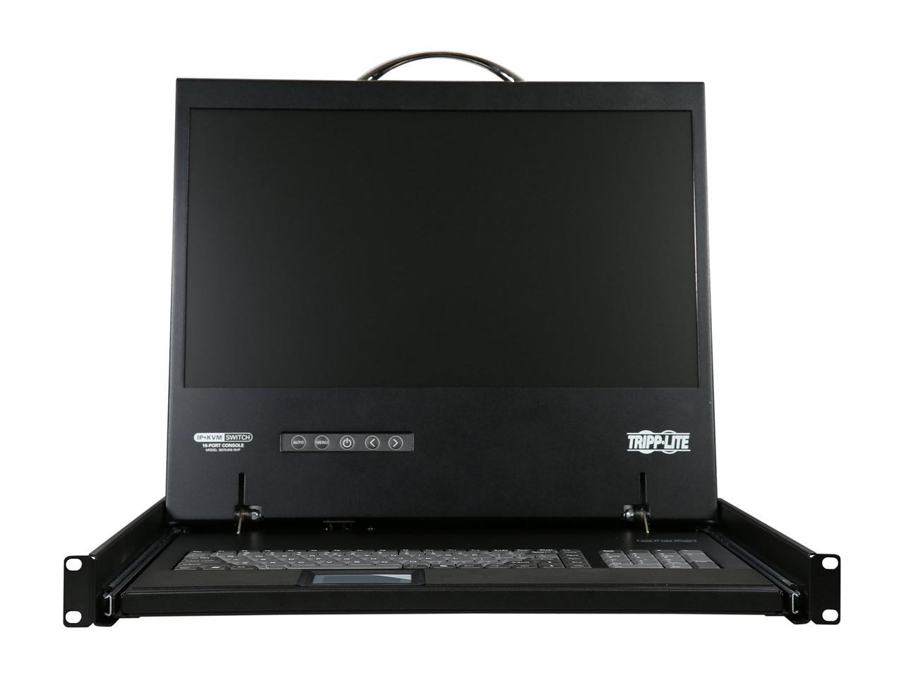 Tripp Lite 16-Port Cat5 1U Rack-Mount 1+1 User Console KVM Switch with 19-in. LCD and IP Remote Access (B070-016-19-IP)