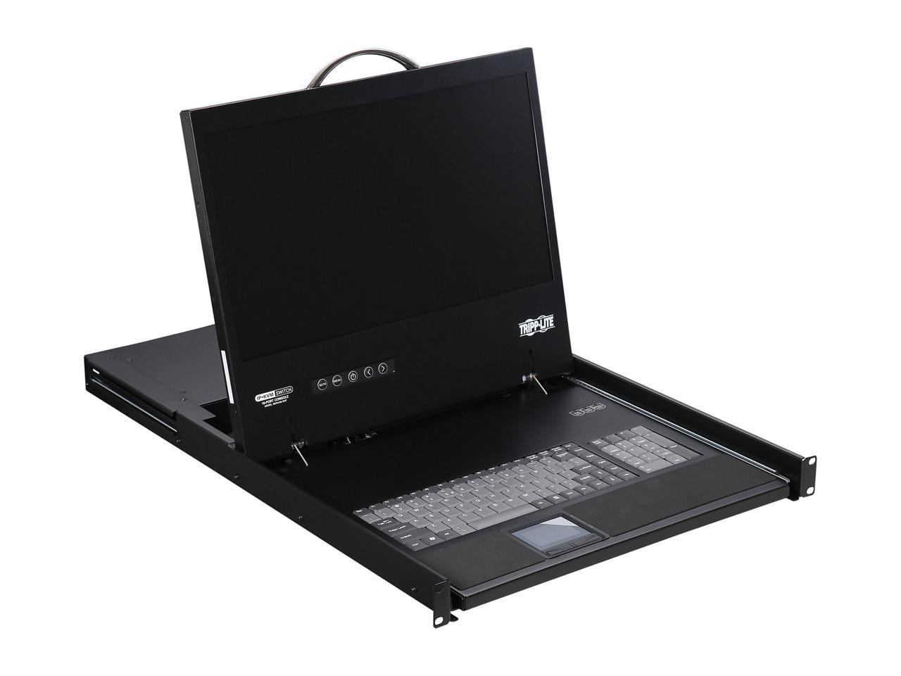Tripp Lite 16-Port Cat5 1U Rack-Mount 1+1 User Console KVM Switch with 19-in. LCD and IP Remote Access (B070-016-19-IP)