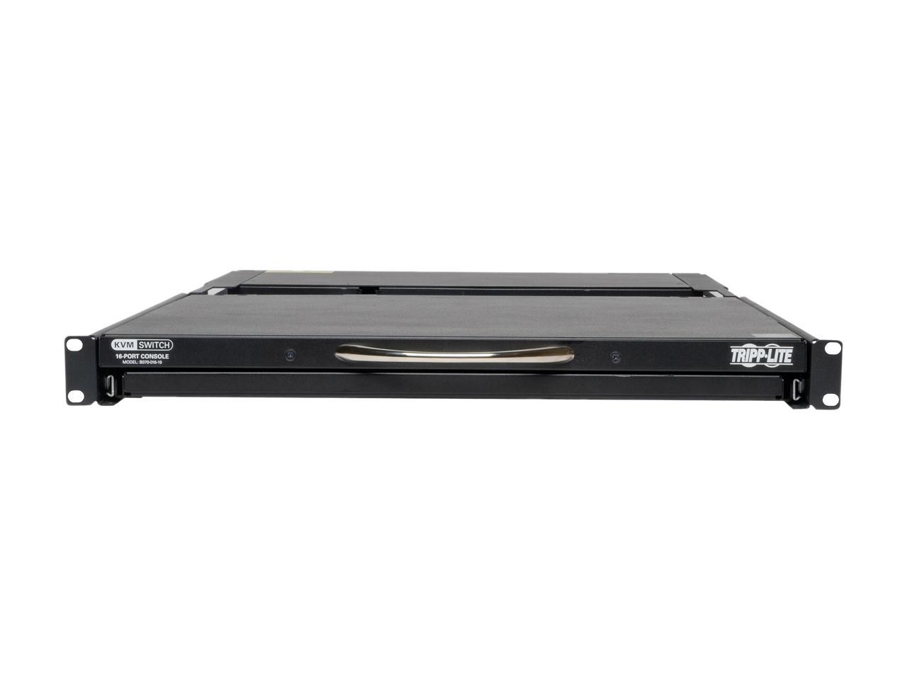 Tripp Lite 16-Port Cat5 1U Rack-Mount Console KVM Switch with 19-in. LCD, TAA (B070-016-19)