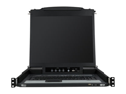 Tripp Lite 16-Port 1U Rack-Mount Console KVM Switch with 19-in. LCD + 8 PS2/USB Combo Cables (B020-U16-19-K)