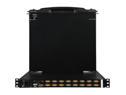 Tripp Lite 16-Port 1U Rack-Mount Console KVM Switch with 19-in. LCD + 8 PS2/USB Combo Cables (B020-U16-19-K)