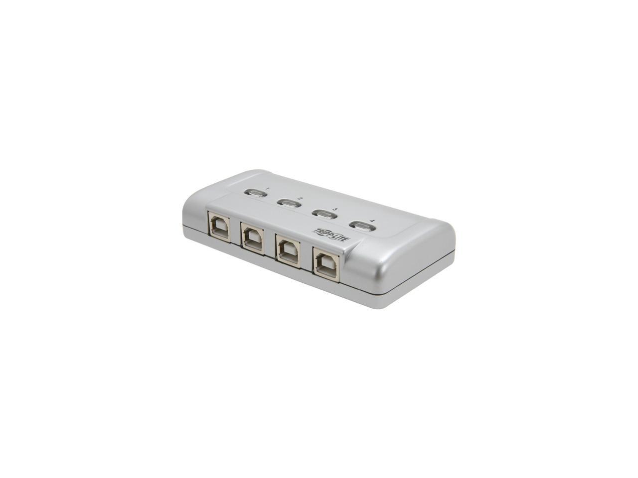 Tripp Lite 4-Port USB 2.0 Hi-Speed Printer / Peripheral Sharing Switch (U215-004-R)