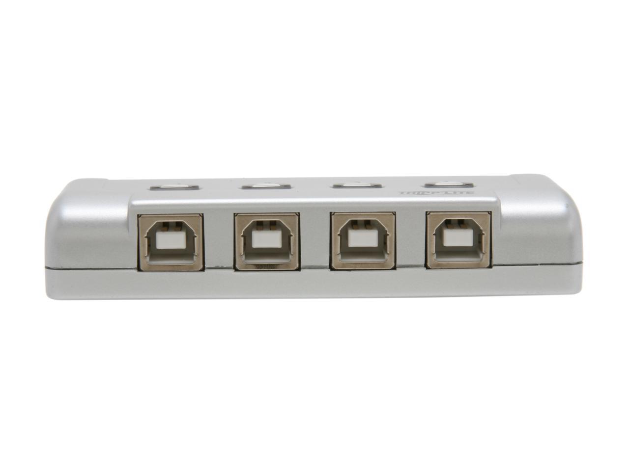 Tripp Lite 4-Port USB 2.0 Hi-Speed Printer / Peripheral Sharing Switch (U215-004-R)