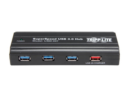 Tripp Lite 7-Port USB 3.0 SuperSpeed Hub with Dedicated 2A USB Charging Port (U360-007)