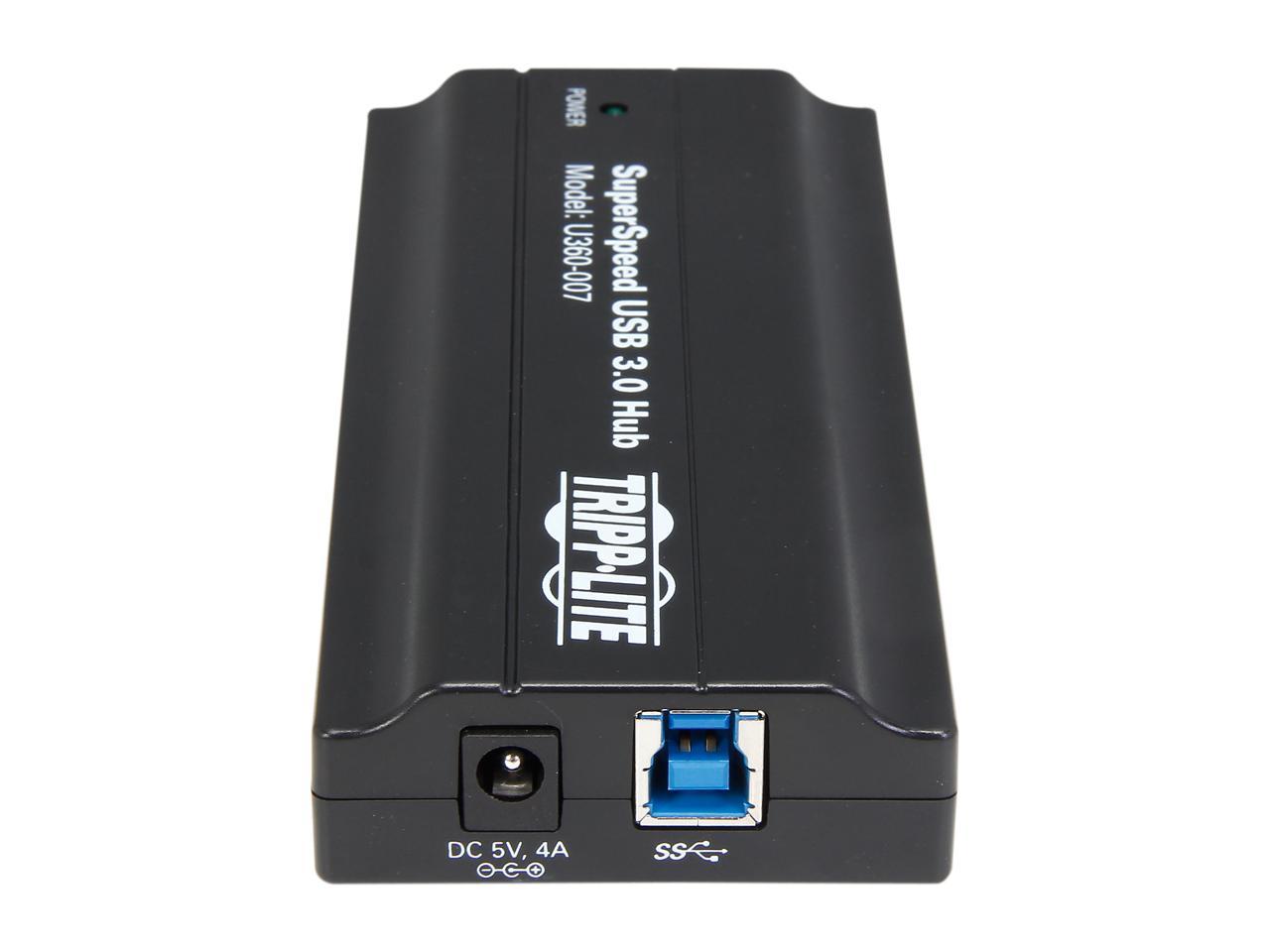 Tripp Lite 7-Port USB 3.0 SuperSpeed Hub with Dedicated 2A USB Charging Port (U360-007)