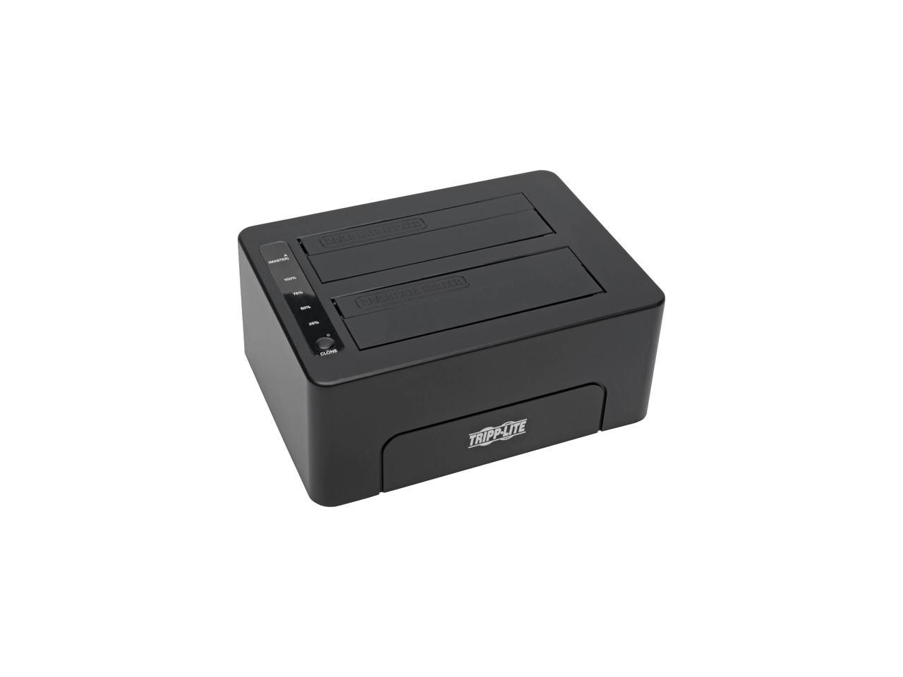Tripp Lite USB 3.0 SuperSpeed to Dual SATA External Hard Drive Docking Station with Cloning for 2.5in/3.5in HDD (U339-002)