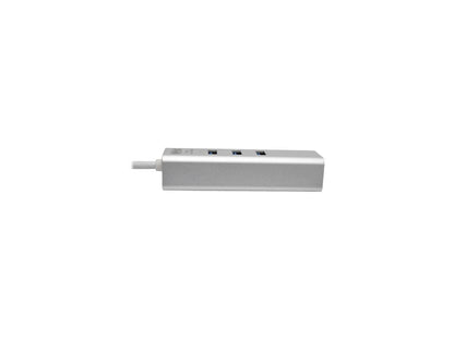 Tripp Lite USB 3.0 SuperSpeed to Gigabit Ethernet (GbE) NIC Network Adapter with 3 Port USB 3.0 Hub, USB Type-A (U336-U03-GB)