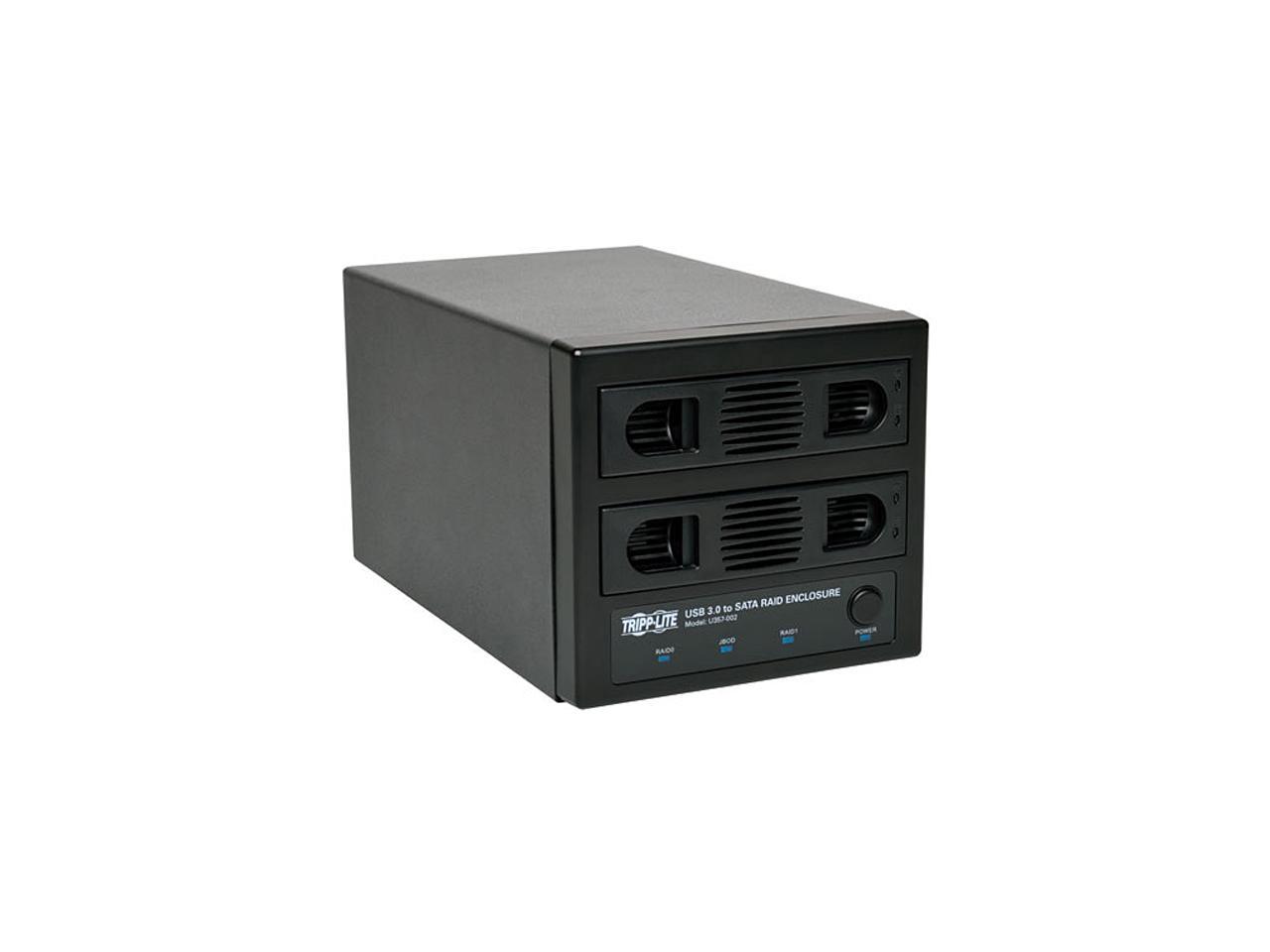 Tripp Lite U357-002 3.5" & 2.5" SATA USB 3.0 Dual Bay External Enclosure