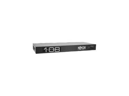 Tripp Lite 8-Port Cat5 1U Rack-Mount KVM Switch with IP Remote Access, 1+1 User, VGA, USB (B072-008-1-IP)