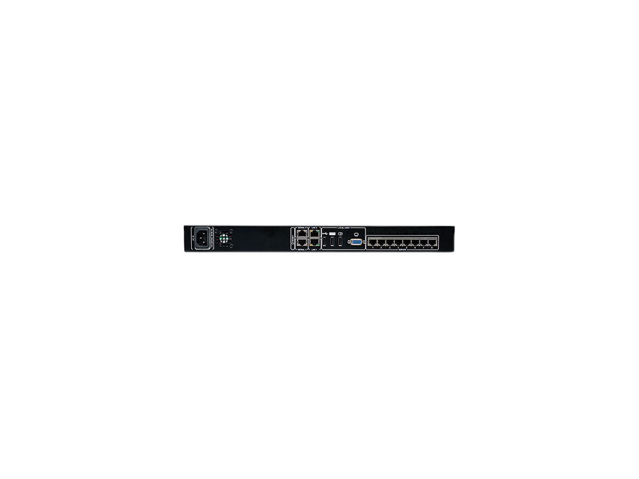 Tripp Lite 8-Port Cat5 1U Rack-Mount KVM Switch with IP Remote Access, 1+1 User, VGA, USB (B072-008-1-IP)