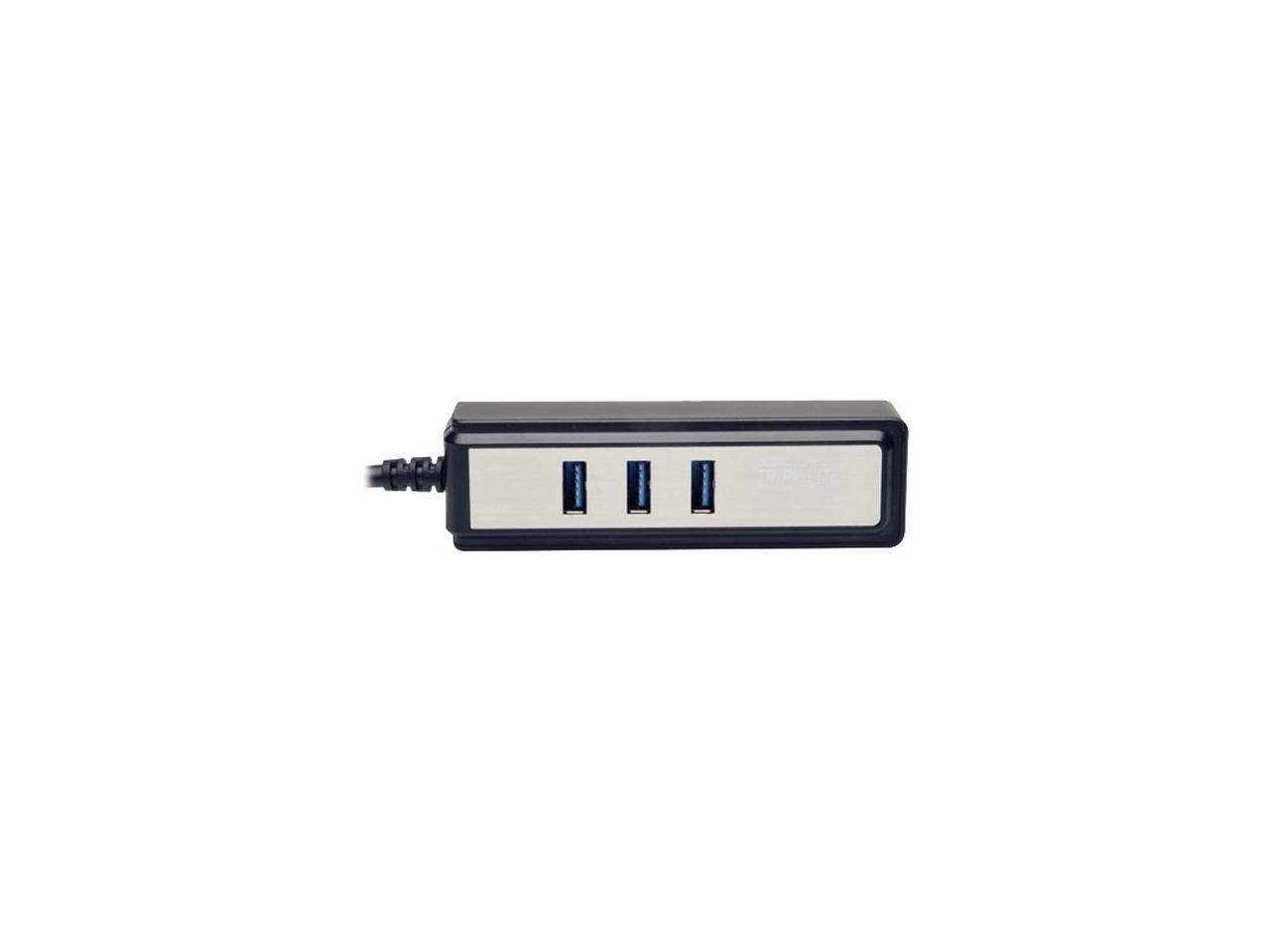 Tripp Lite U360-004-MINI Portable 4-Port USB 3.0 Superspeed Mini Hub w/ Built In Cable