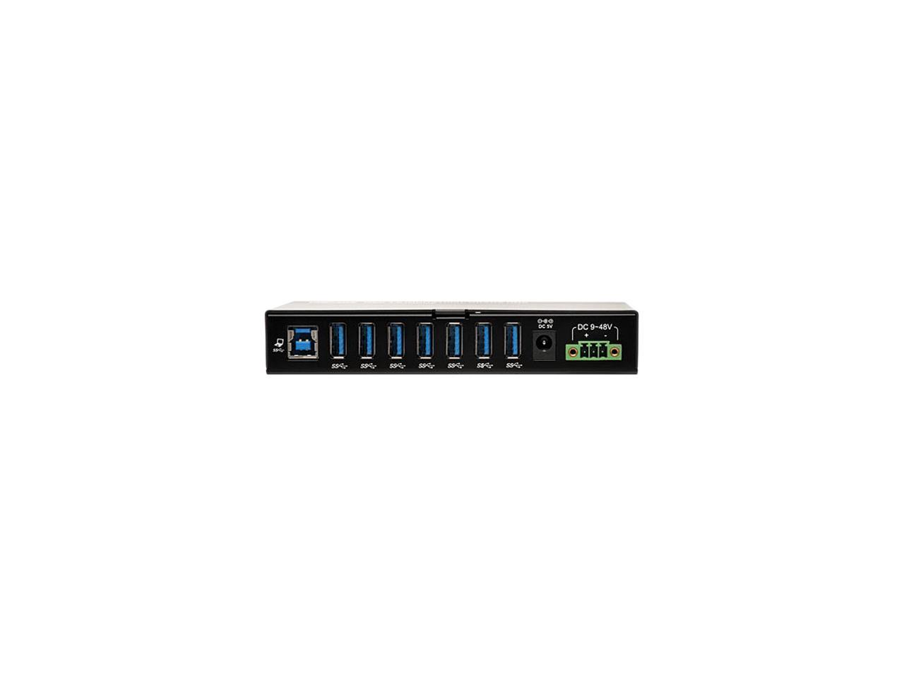 TRIPP.LITE U360-007-IND 7-Port Industrial USB 3.0 SuperSpeed Hub 20KV ESD Immunity Metal
