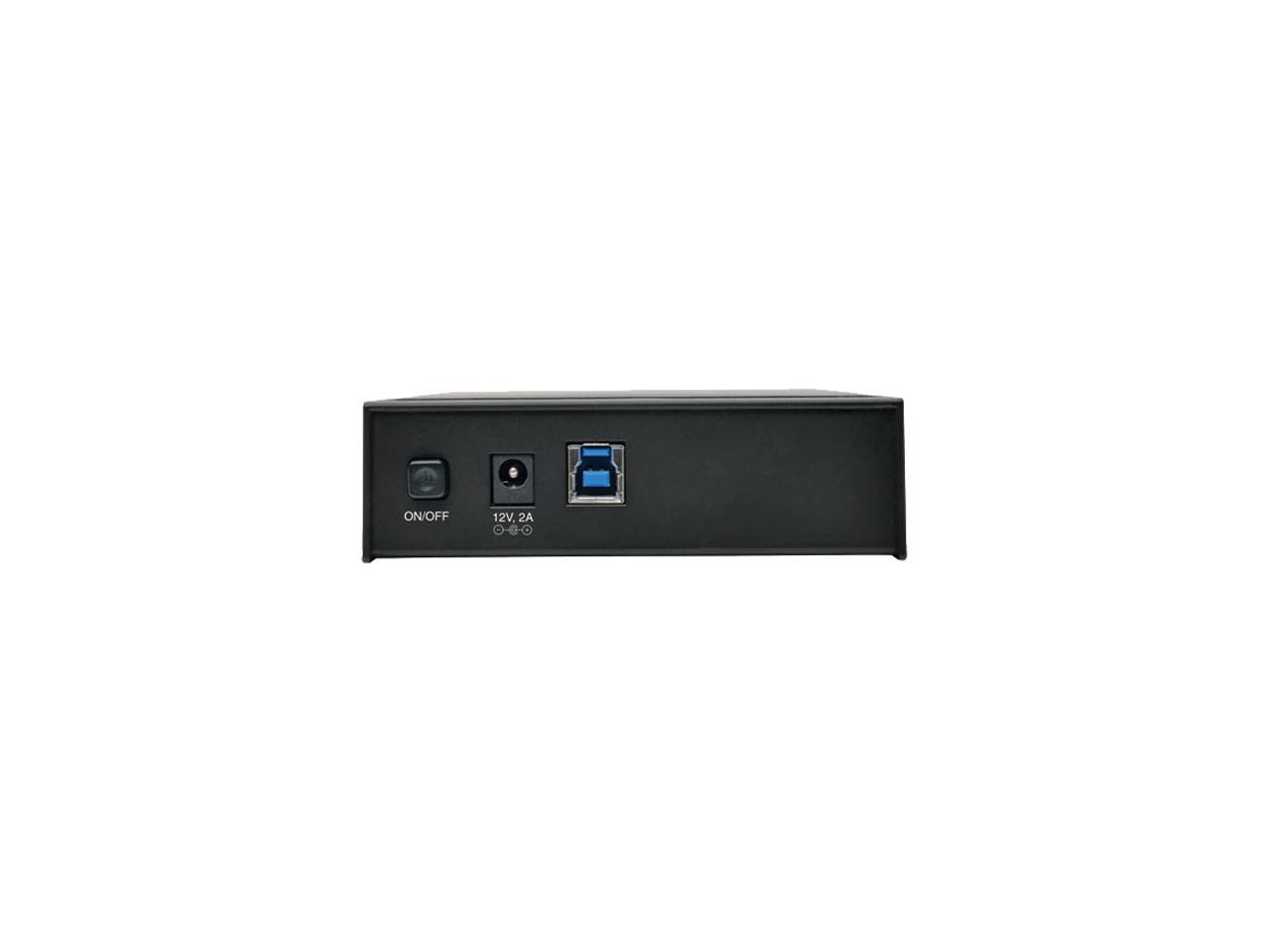 Tripp Lite USB 3.0 to SATA Hard Drive Lay-Flat Quick Dock for 2.5-in. and 3.5-in. HDD and SSD (U339-001-FLAT)