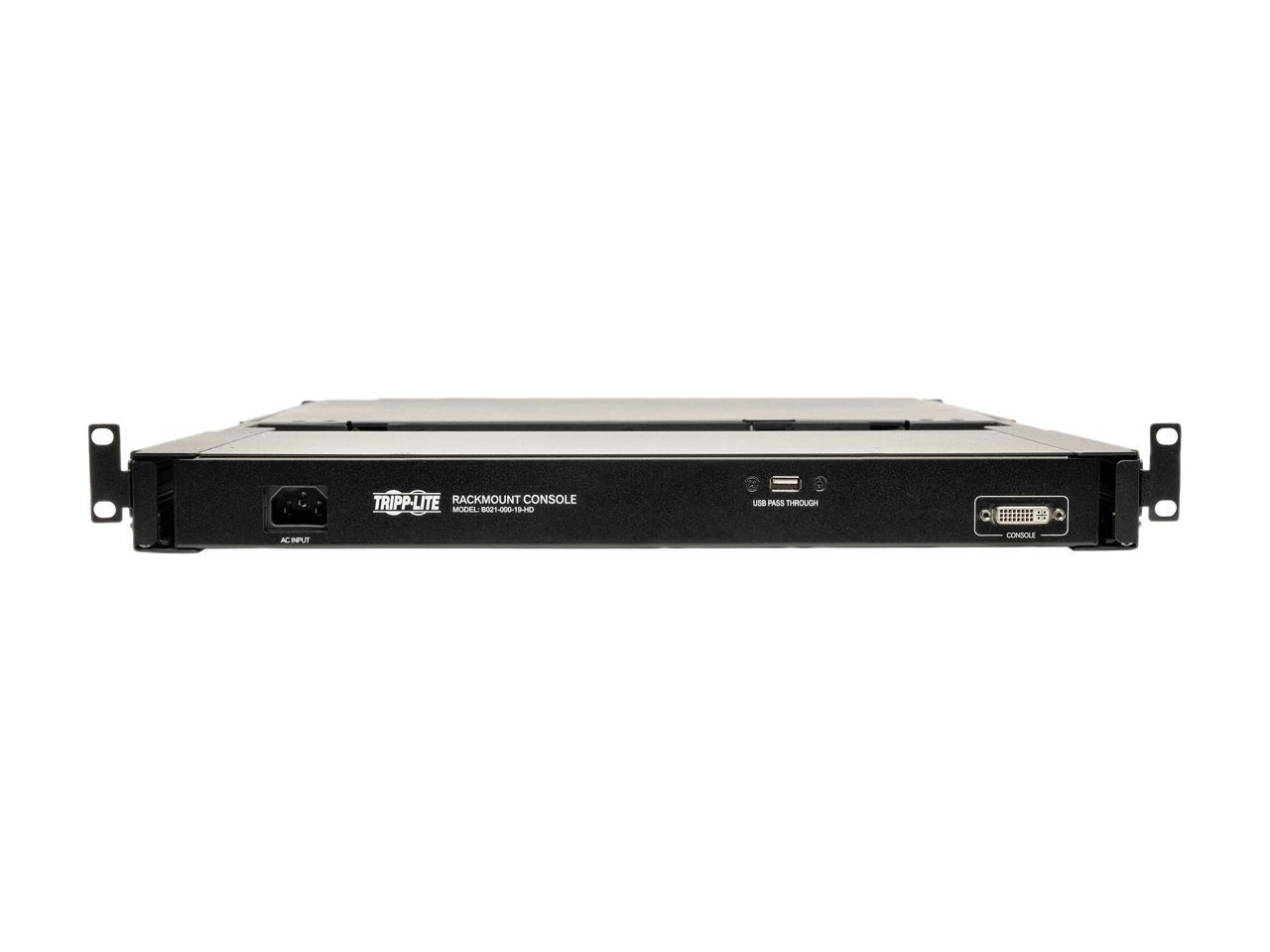 Tripp Lite 1U Rack-Mount Console with 19" LCD, DVI or VGA, TAA (B021-000-19-HD)