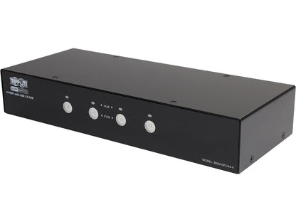 TRIPP LITE B004-DPUA4-K 4-Port DisplayPort KVM Switch w/Audio, Cables and USB 3.0 SuperSpeed Hub