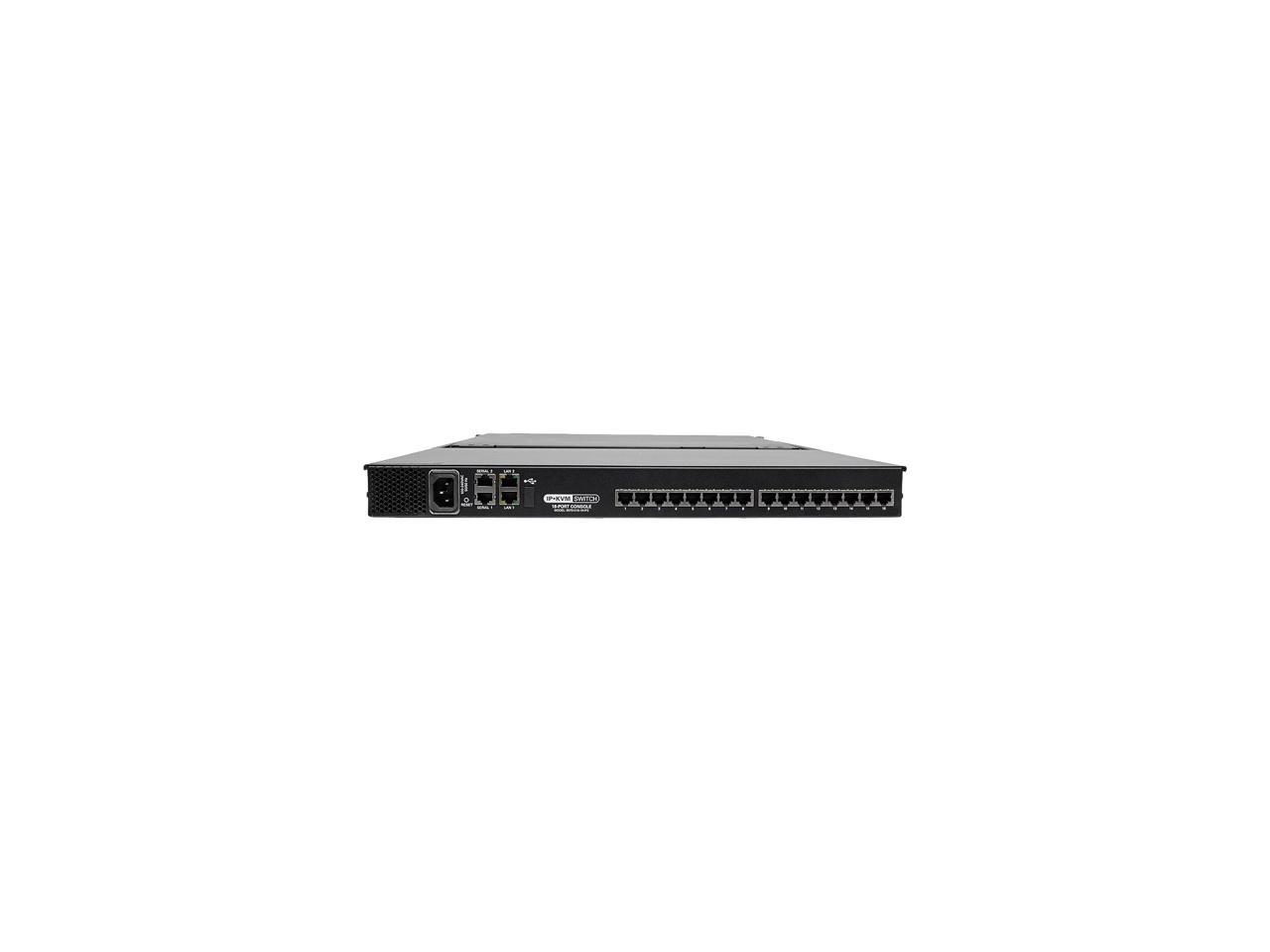 Tripp Lite 16-Port 1U Rack Console IP KVM Switch 2+1 Users w/ 19in. Screen (B070-016-19-IP2)