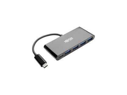Tripp Lite 4-Port USB 3.1 Hub, 4x USB-A, Thunderbolt 3—PD Charging, Black (U460-004-4AB-C)