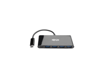 Tripp Lite 4-Port USB 3.1 Hub, 4x USB-A, Thunderbolt 3—PD Charging, Black (U460-004-4AB-C)