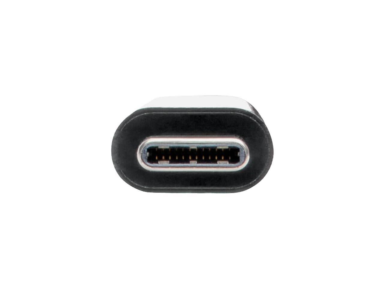 Tripp Lite USB 3.1 Gen 1 USB-C Portable Hub with 2 USB-C Ports and 2 USB-A Ports, Thunderbolt 3 Compatible, Black (U460-004-2A2CB)