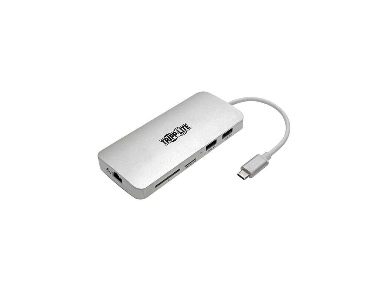Tripp Lite USB C Docking Station 4k w/USB Hub HDMI SD/Micro SD Gbe Charging (U442-DOCK11-S)