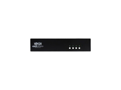 Tripp Lite Secure 4 Port KVM Switch, DisplayPort to DisplayPort, Dual Monitor, 4K, NIAP PP3.0 Certified, Audio, TAA-Compliant (B002-DP2A4)