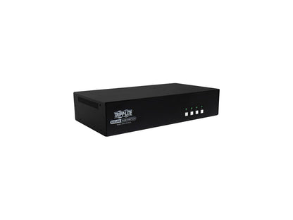 Tripp Lite Secure 4 Port KVM Switch, DisplayPort to DisplayPort, Dual Monitor, 4K, NIAP PP3.0, Audio, Common Access Card, TAA-Compliant (B002-DP2AC4)